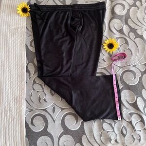 Men's Tek Gear Black Jogger Pants with Elastic Waist and Drawstring Sixe XXL